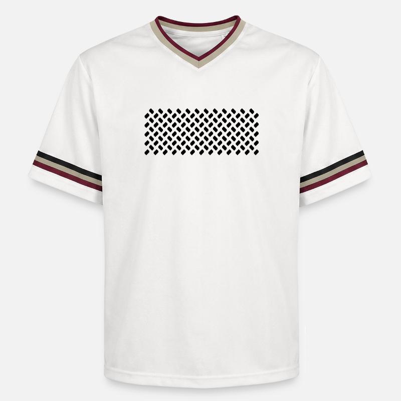 Échantillons de modules en répétition - T-shirt de foot unisexe en mesh - blanc cassé/bordeaux