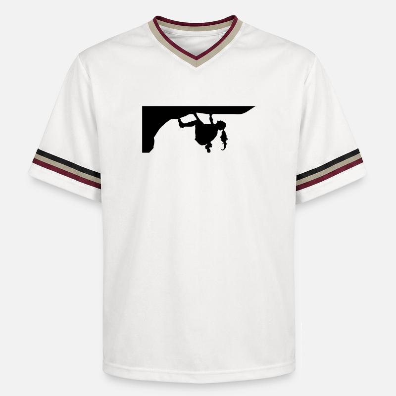 Grimpeur - T-shirt de foot unisexe en mesh - blanc cassé/bordeaux