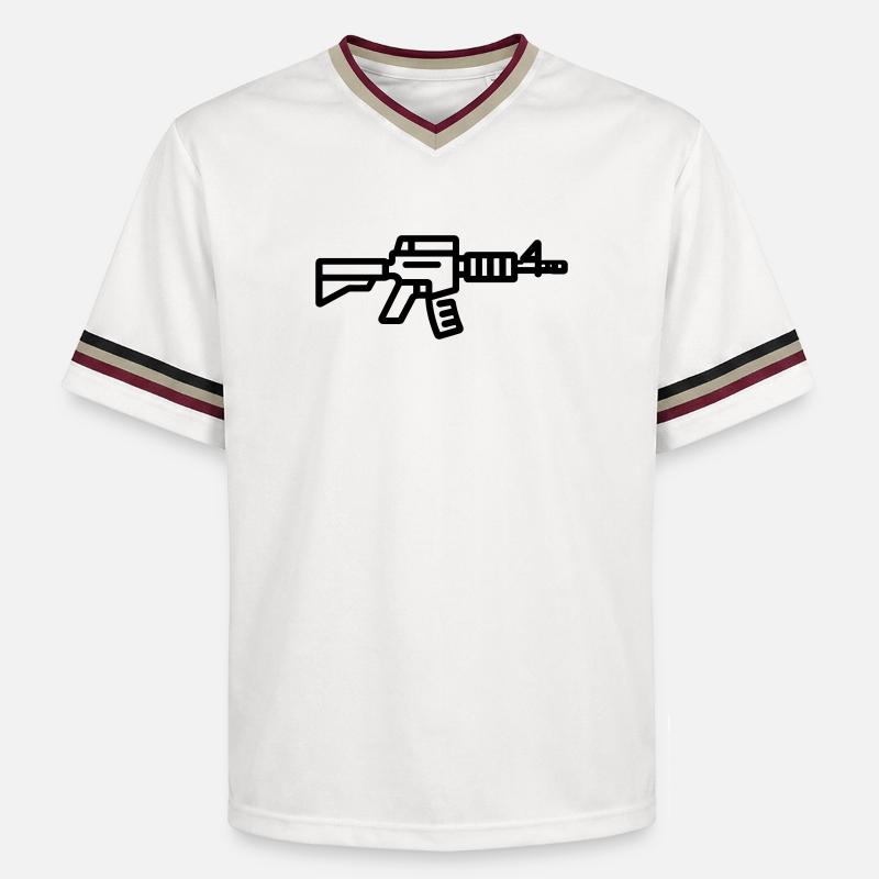 fusil - T-shirt de foot unisexe en mesh - blanc cassé/bordeaux