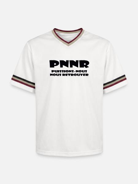 Design Graphique Abstrait - T-shirt de foot unisexe en mesh - blanc cassé/bordeaux