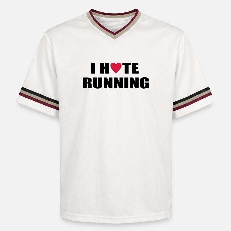 courir - T-shirt de foot unisexe en mesh - blanc cassé/bordeaux