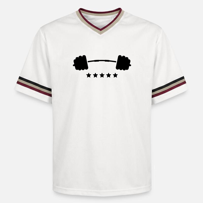 poids - T-shirt de foot unisexe en mesh - blanc cassé/bordeaux