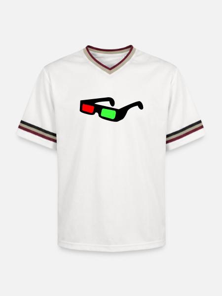 Blocs néon dans le contraste nocturne - T-shirt de foot unisexe en mesh - blanc cassé/bordeaux