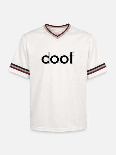 cool goofy - Unisex Football Style Mesh T-Shirt - offwhite/burgundy