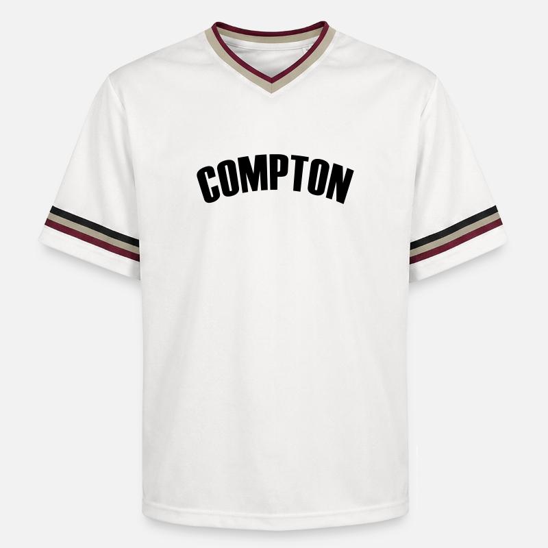 Chemise Compton - T-shirt de foot unisexe en mesh - blanc cassé/bordeaux