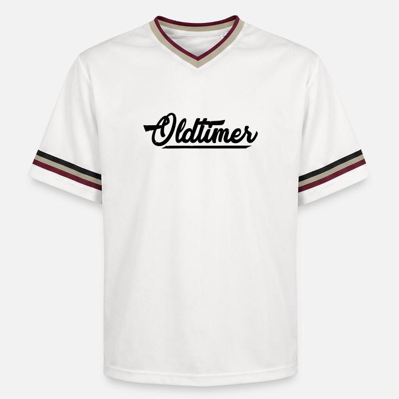 oldtimer - T-shirt de foot unisexe en mesh - blanc cassé/bordeaux