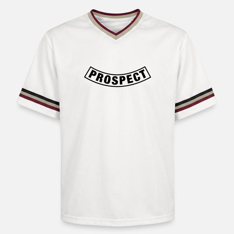 Prospect Batch - T-shirt de foot unisexe en mesh - blanc cassé/bordeaux