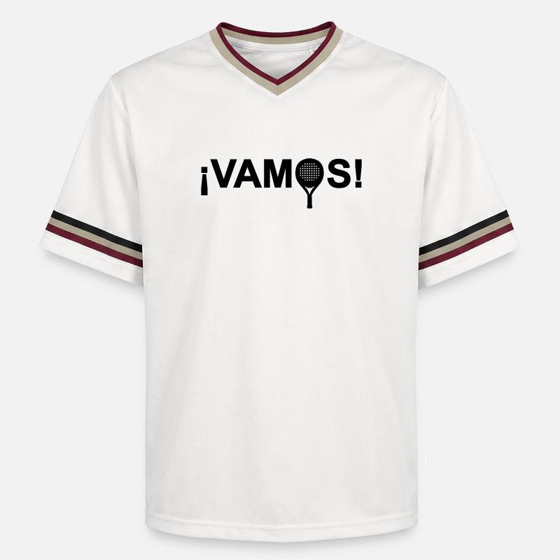 Vamos! - T-shirt de foot unisexe en mesh - blanc cassé/bordeaux