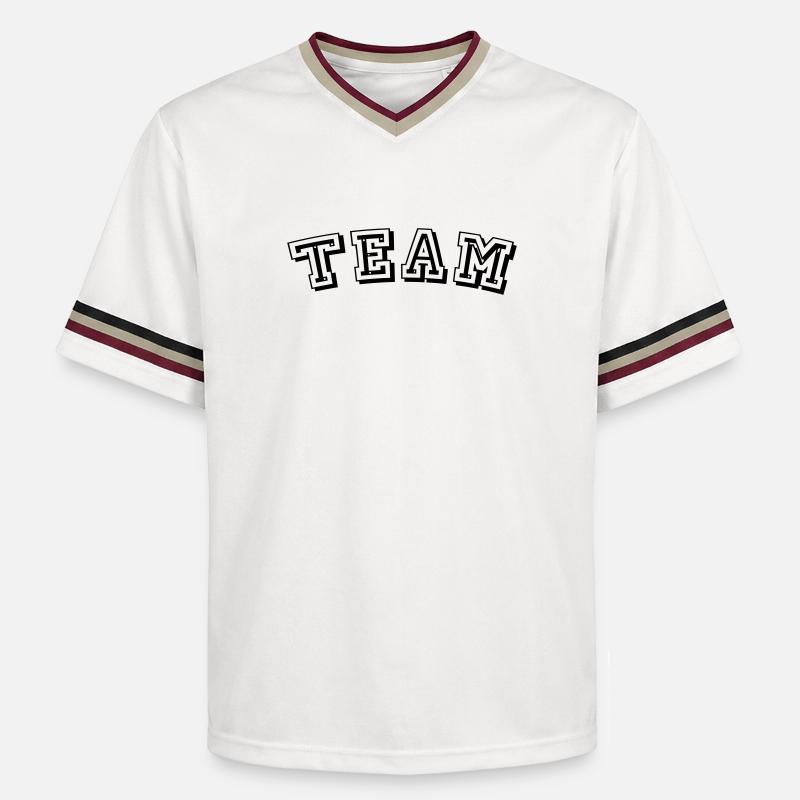 Conception d'équipe - T-shirt de foot unisexe en mesh - blanc cassé/bordeaux