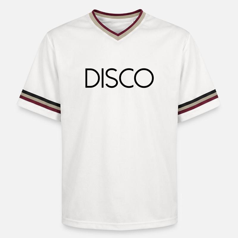 DISCO Diskokugel - T-shirt de foot unisexe en mesh - blanc cassé/bordeaux