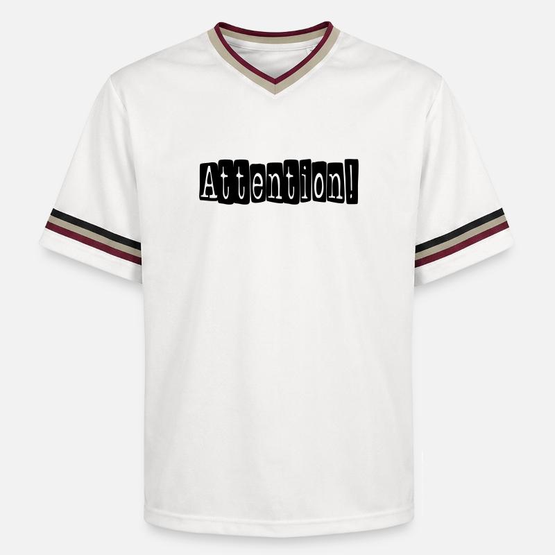 attention - T-shirt de foot unisexe en mesh - blanc cassé/bordeaux