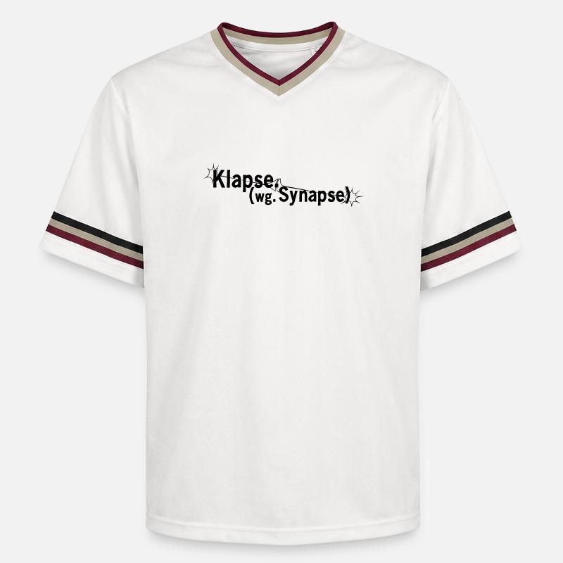 Gifles dues à la synapse - T-shirt de foot unisexe en mesh - blanc cassé/bordeaux