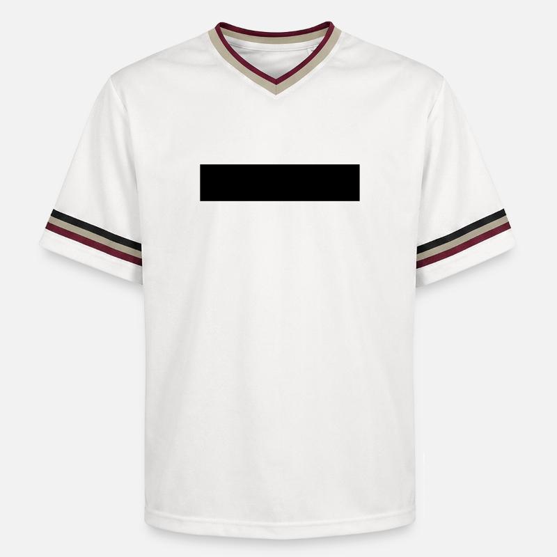 Rectangle - T-shirt de foot unisexe en mesh - blanc cassé/bordeaux
