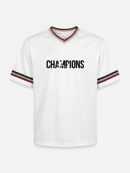 champions - T-shirt de foot unisexe en mesh - blanc cassé/bordeaux