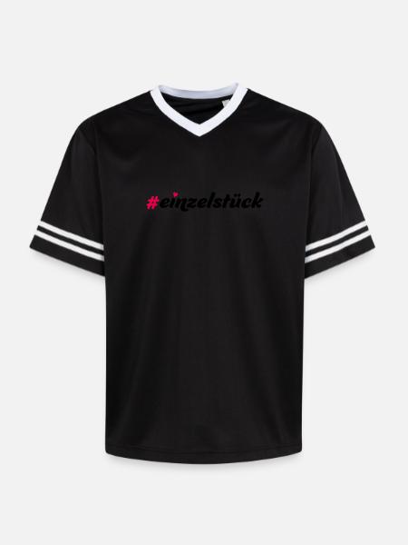 Einzelstück - Unisex Football Style Mesh T-Shirt - Offwhite/Bordeaux