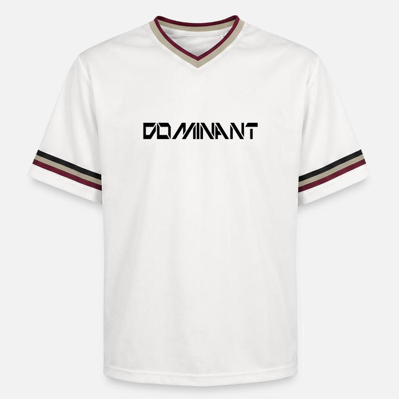 dominant - T-shirt de foot unisexe en mesh - blanc cassé/bordeaux