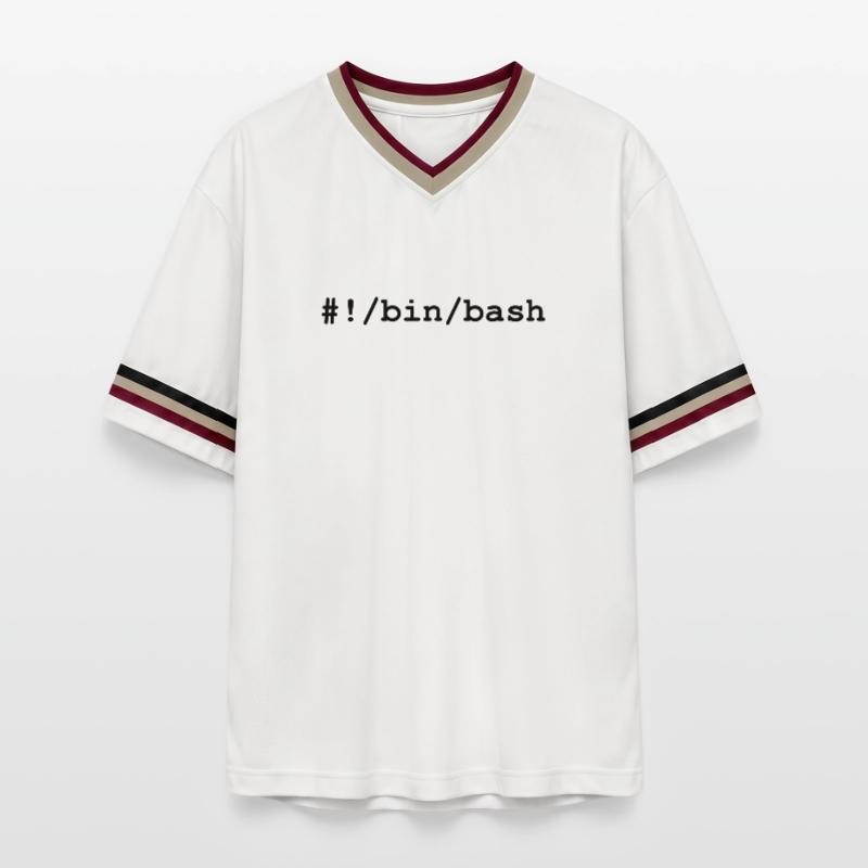 Shell bash / bourne-again sous Linux et Unix T-shirt de foot unisexe en mesh