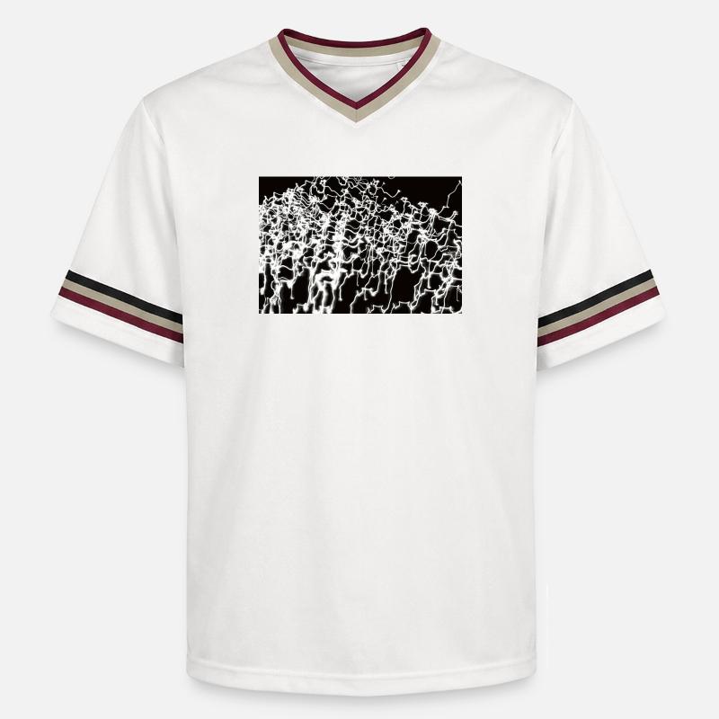 Lichtspiele 7 - T-shirt de foot unisexe en mesh - blanc cassé/bordeaux
