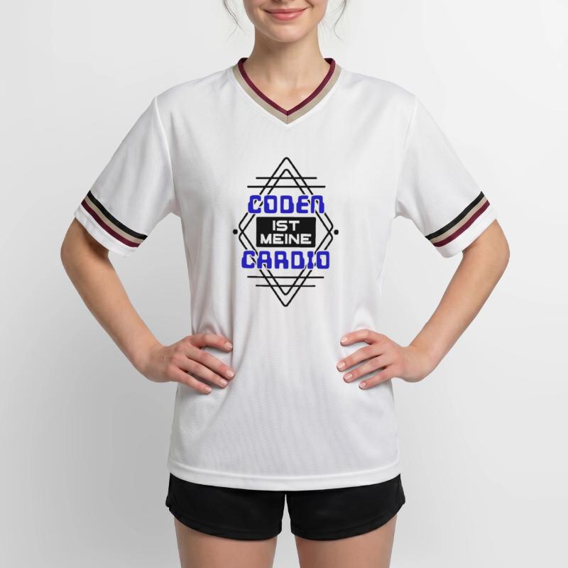 Softwareentwickler Developer Cooler Spruch Coden Unisex Football Style Mesh T-Shirt