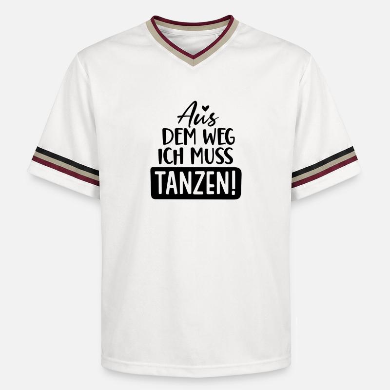 Fête Week-end Tango Disco Pub - T-shirt de foot unisexe en mesh - blanc cassé/bordeaux