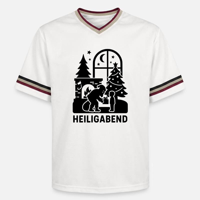 Réveillon - T-shirt de foot unisexe en mesh - blanc cassé/bordeaux