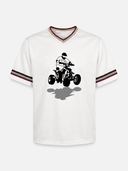 quad - T-shirt de foot unisexe en mesh - blanc cassé/bordeaux