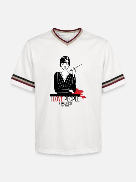Philanthropie - T-shirt de foot unisexe en mesh - blanc cassé/bordeaux