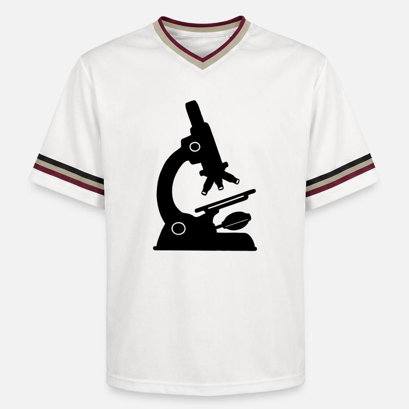 Microscope de laboratoire - T-shirt de foot unisexe en mesh - blanc cassé/bordeaux