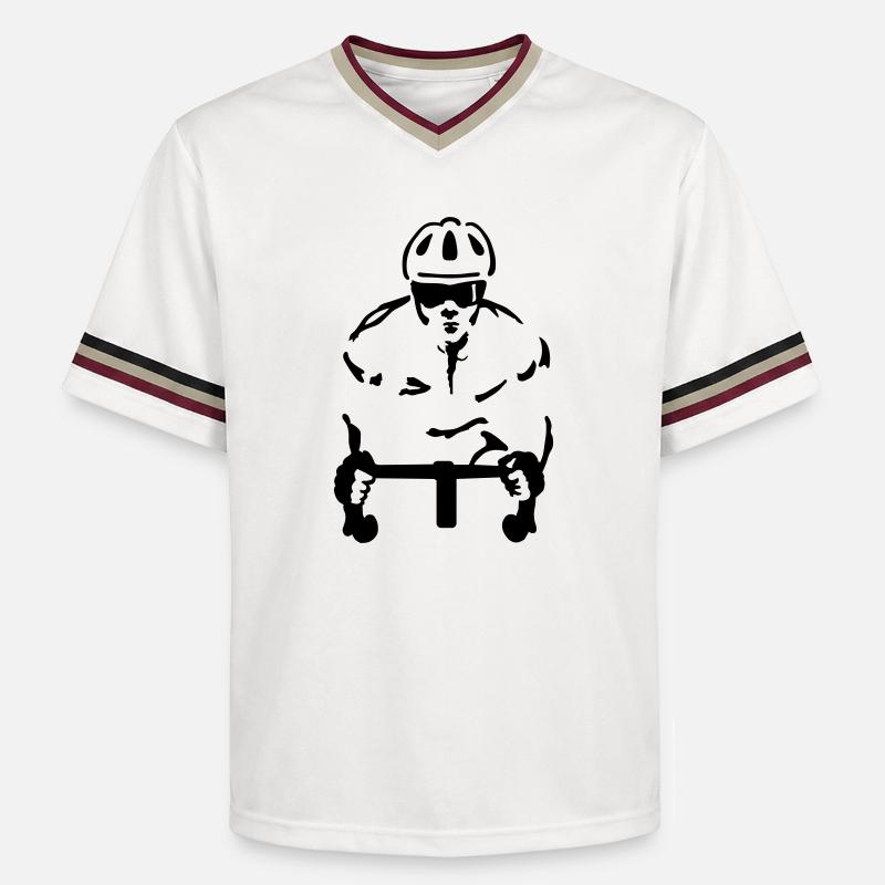 Coureur - T-shirt de foot unisexe en mesh - blanc cassé/bordeaux