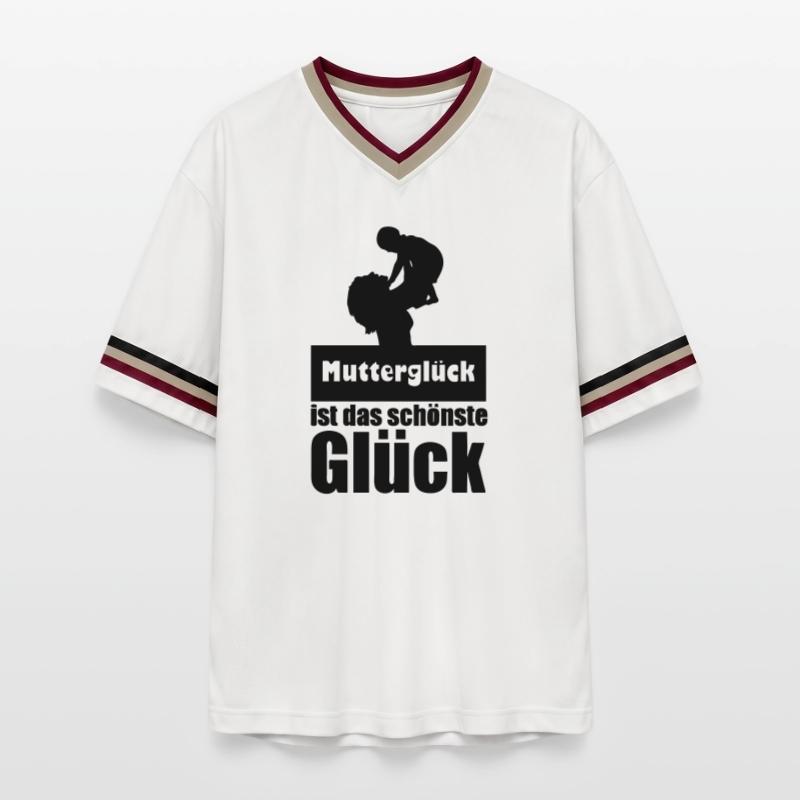 Mutterglück Mutter Muttertag Geburt Geschenk Unisex Football Style Mesh T-Shirt