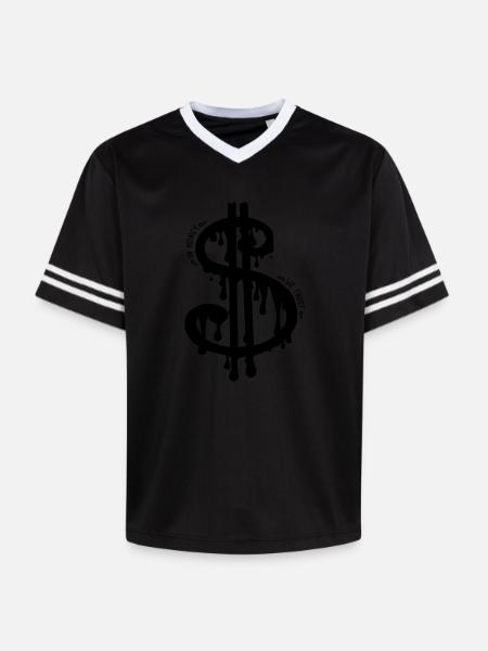 Slavic Dollar - Unisex Football Style Mesh T-Shirt - offwhite/burgundy