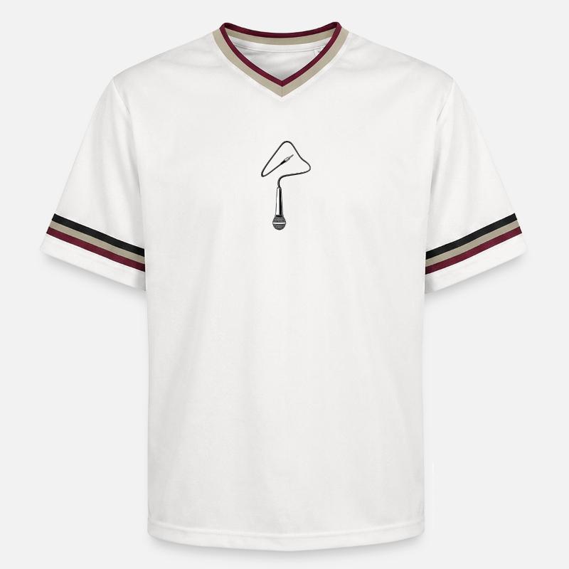 micro - T-shirt de foot unisexe en mesh - blanc cassé/bordeaux