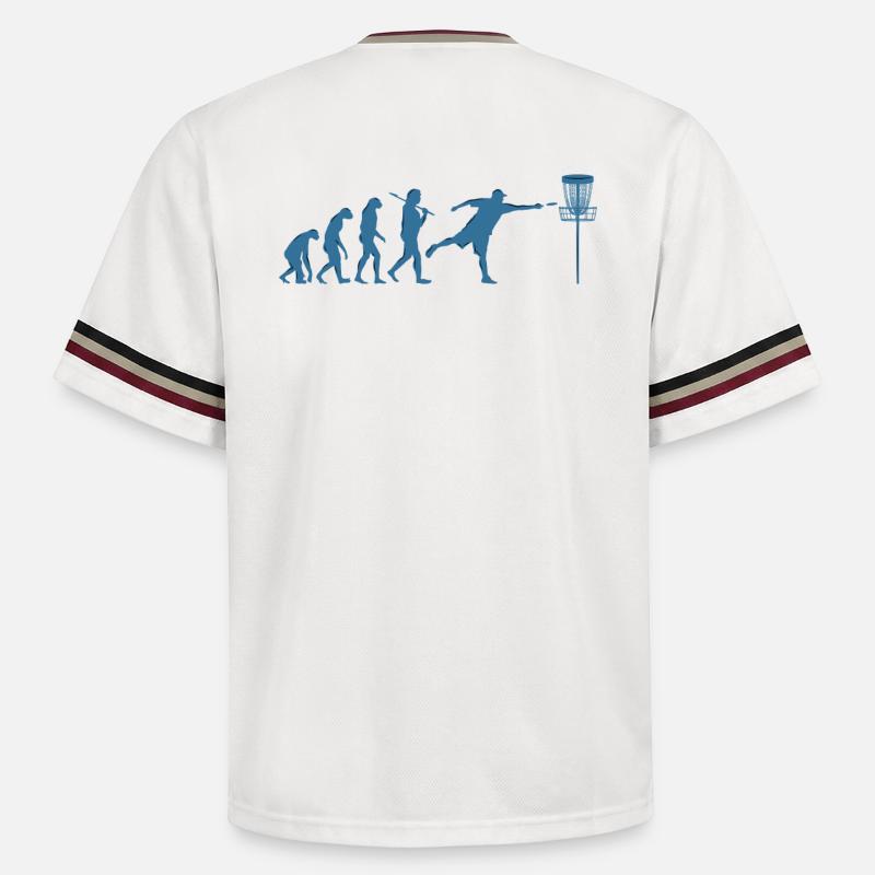 Disc Golf Evolution - T-shirt de foot unisexe en mesh - blanc cassé/bordeaux
