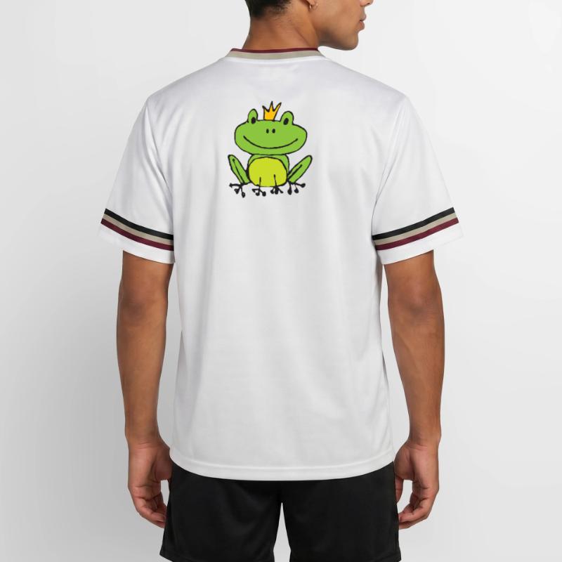 Frosch oder Prinz? Unisex Football Style Mesh T-Shirt
