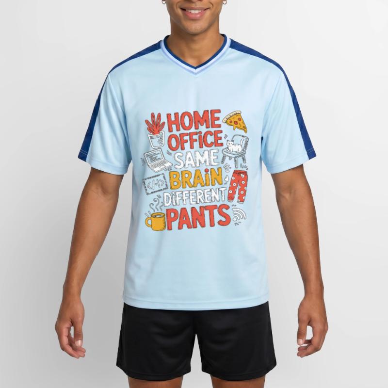 Remote Developer Home Office Same Web Developer Unisex Football Style Mesh T-Shirt