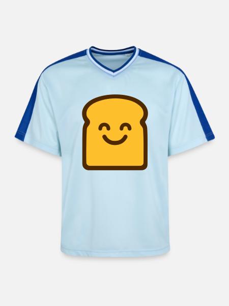Toast mignon - T-shirt de foot unisexe en mesh - bleu clair/bleu foncé