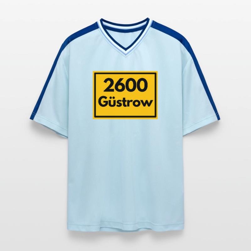 OLD POSTCODE ZIP CODE 2600 GÜSTROW RENAISSANCE Unisex Football Style Mesh T-Shirt