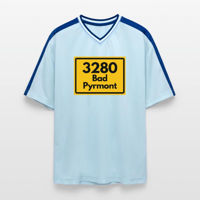 OLD POSTCODE POSTCODE RETRO 3280 BAD PYRMONT Unisex Football Style Mesh T-Shirt