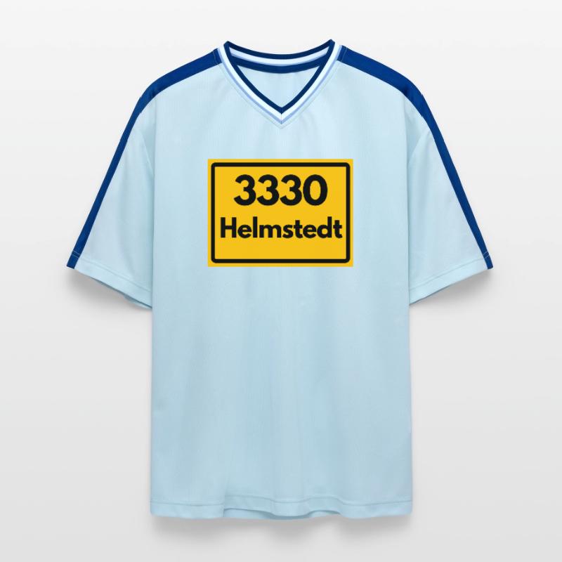 OLD POSTCODE ZIP CODE RETRO 3330 HELMSTEDT JULEUM! Unisex Football Style Mesh T-Shirt