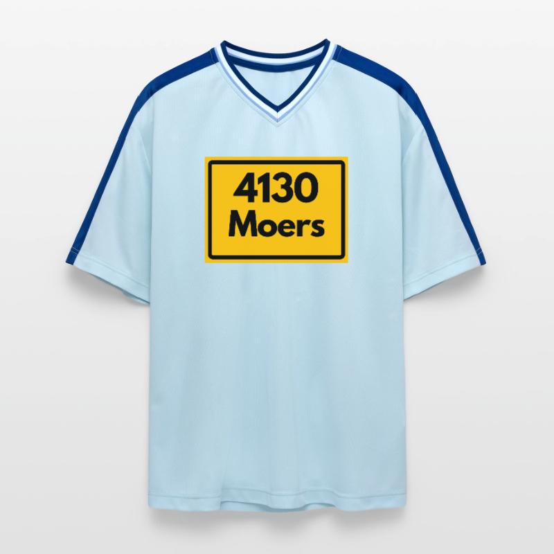 OLD POSTCODE POSTCODE RETRO 4130 MOERS Unisex Football Style Mesh T-Shirt