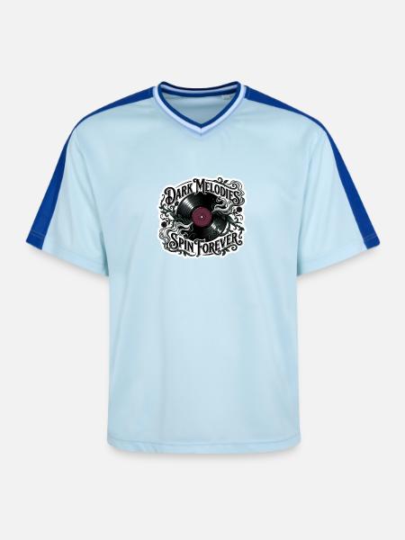 Dark Melodies Spin Forever - T-shirt de foot unisexe en mesh - bleu clair/bleu foncé