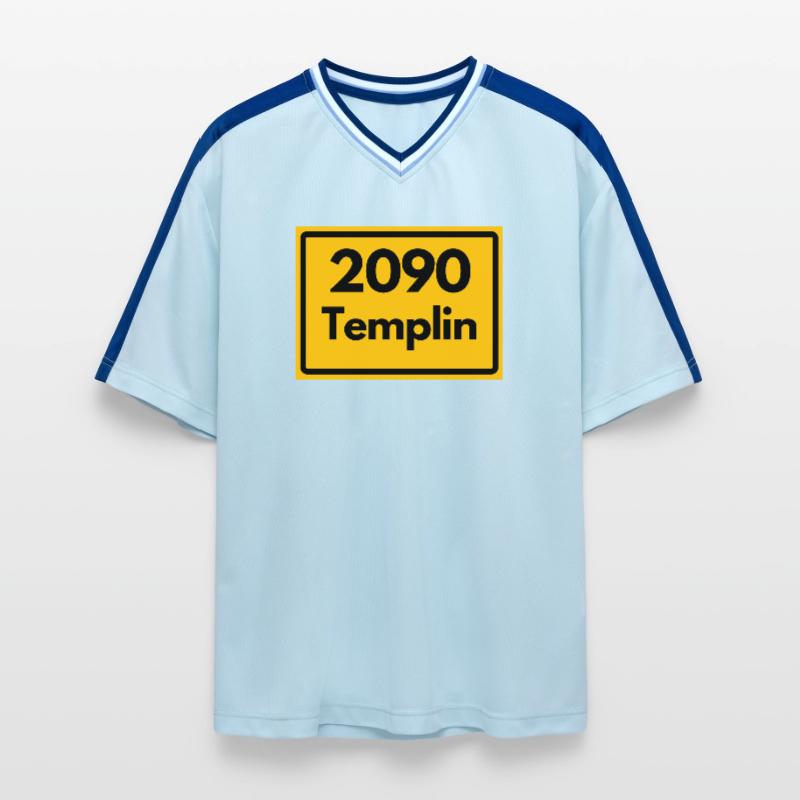 OLD POSTCODE POSTCODE RETRO 2090 TEMPLIN HEIMAT Unisex Football Style Mesh T-Shirt