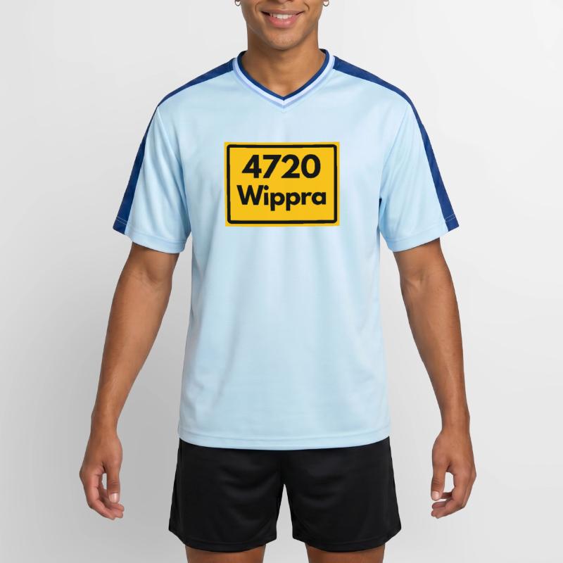 OLD POSTCODE POSTCODE 4720 WIPPRA HEIMATSTOLZ Unisex Football Style Mesh T-Shirt
