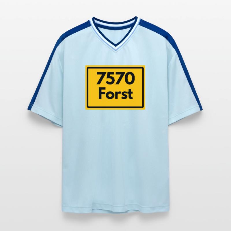 OLD POSTCODE POSTCODE RETRO 7570 FORST Unisex Football Style Mesh T-Shirt