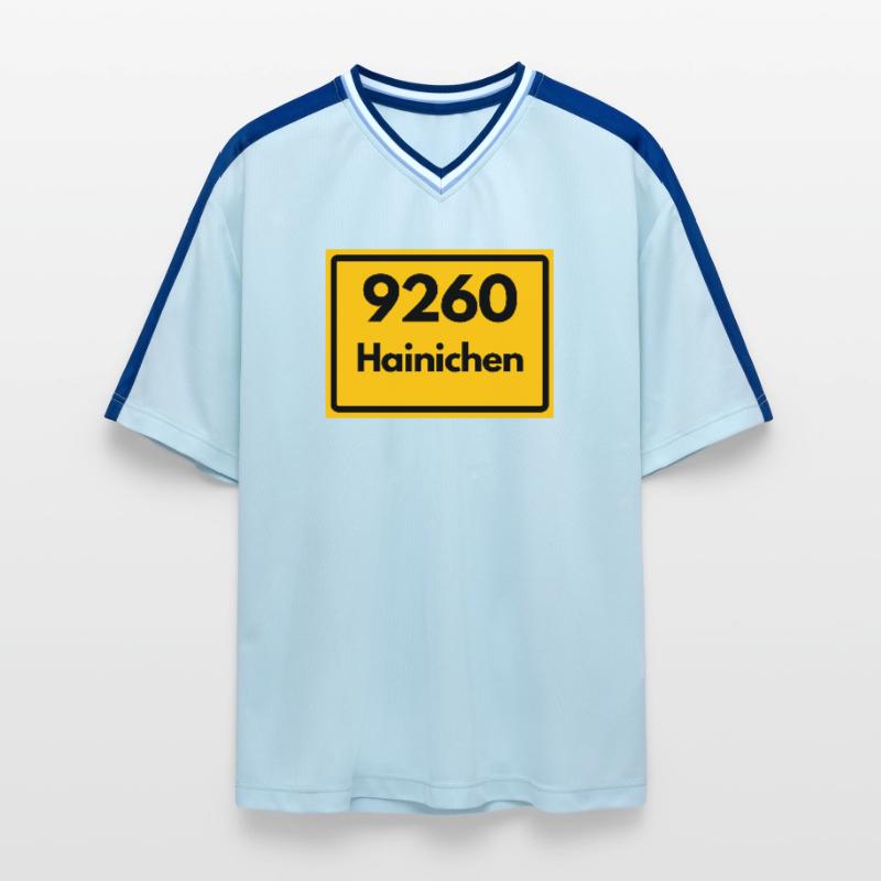 OLD POSTCODE 9260 SAXONY HAINICHEN POSTAL CODE Unisex Football Style Mesh T-Shirt