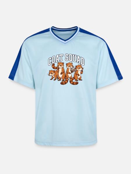 Coatis Crew - Unisex Football Style Mesh T-Shirt - light blue/dark blue