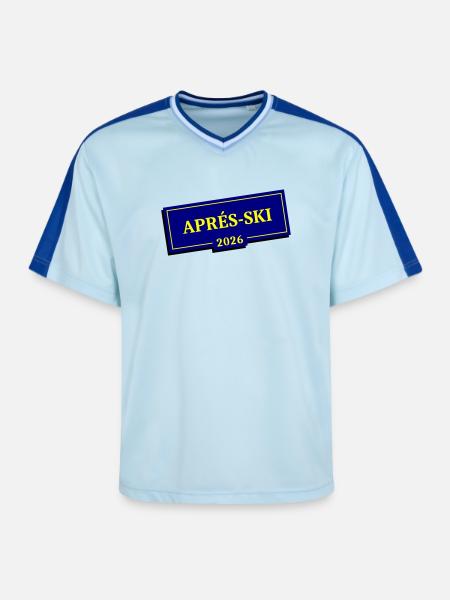 Après-ski 2026 - T-shirt de foot unisexe en mesh - bleu clair/bleu foncé