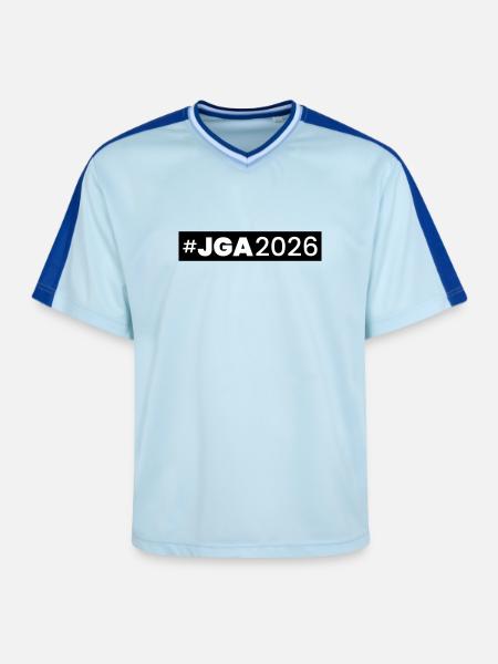 Jga 2026 Bachelor Party - Unisex Football Style Mesh T-Shirt - light blue/dark blue