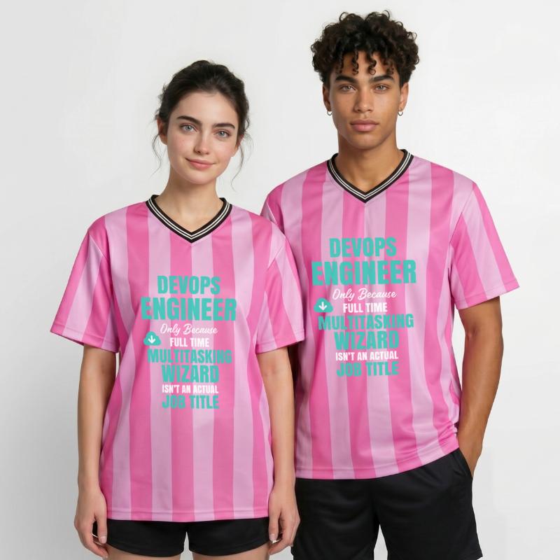 DevOps Engineer Multitasking-Assistent Unisex Football Style Mesh T-Shirt