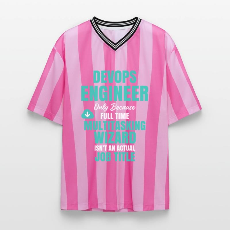 DevOps Engineer Multitasking-Assistent Unisex Football Style Mesh T-Shirt